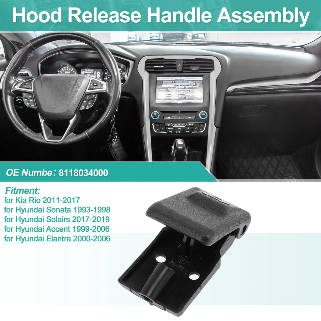 Hood Latch Release Handle for Kia Rio (2011–2017) No. 8118034000