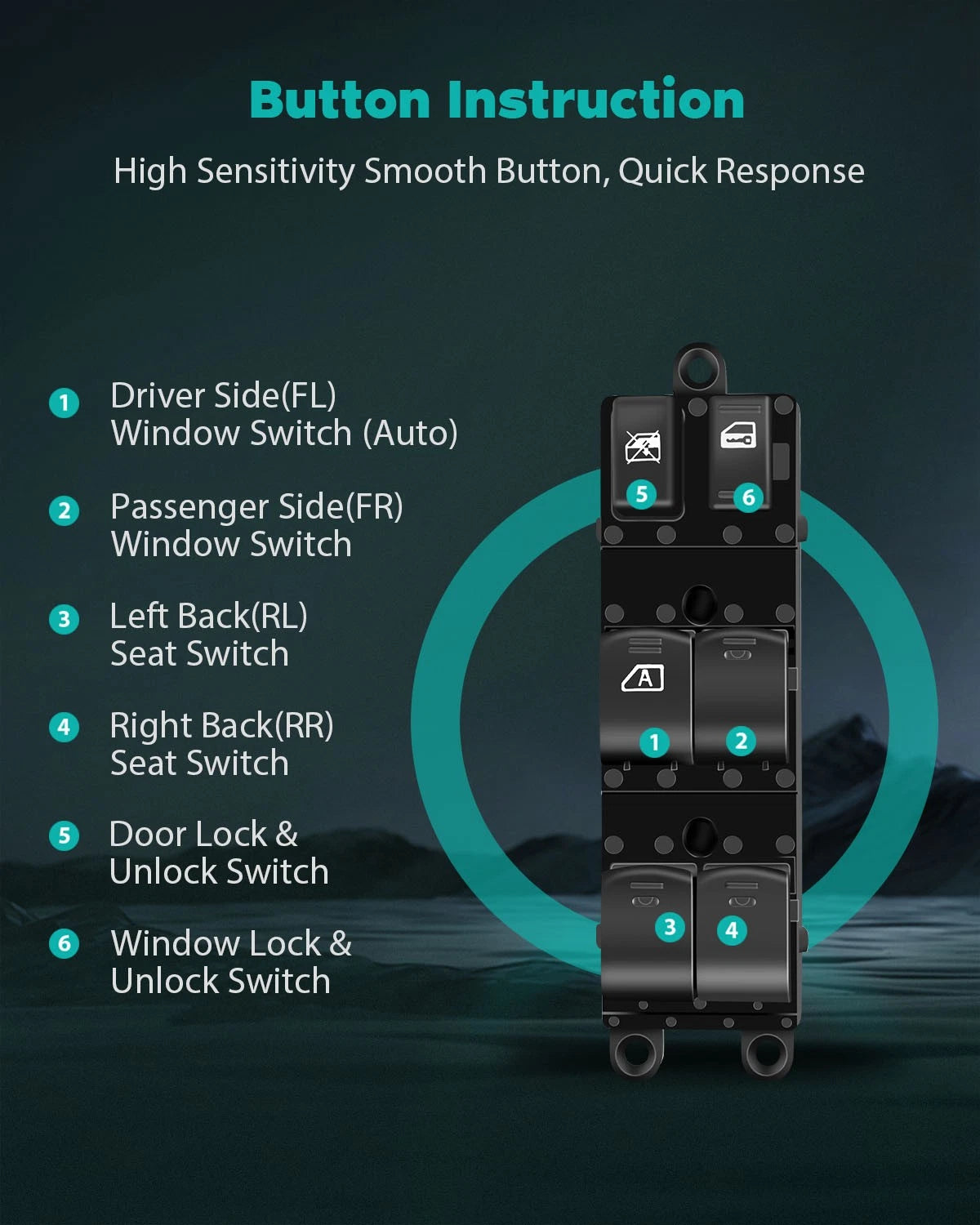 Master Power Window Switch for Nissan Pathfinder (2005–2007)