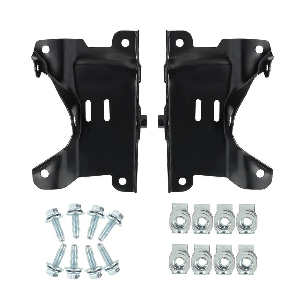 Set of 2 Front Bumper Outer Brackets for Chevy Silverado 2500HD 3500HD (2007-2010)