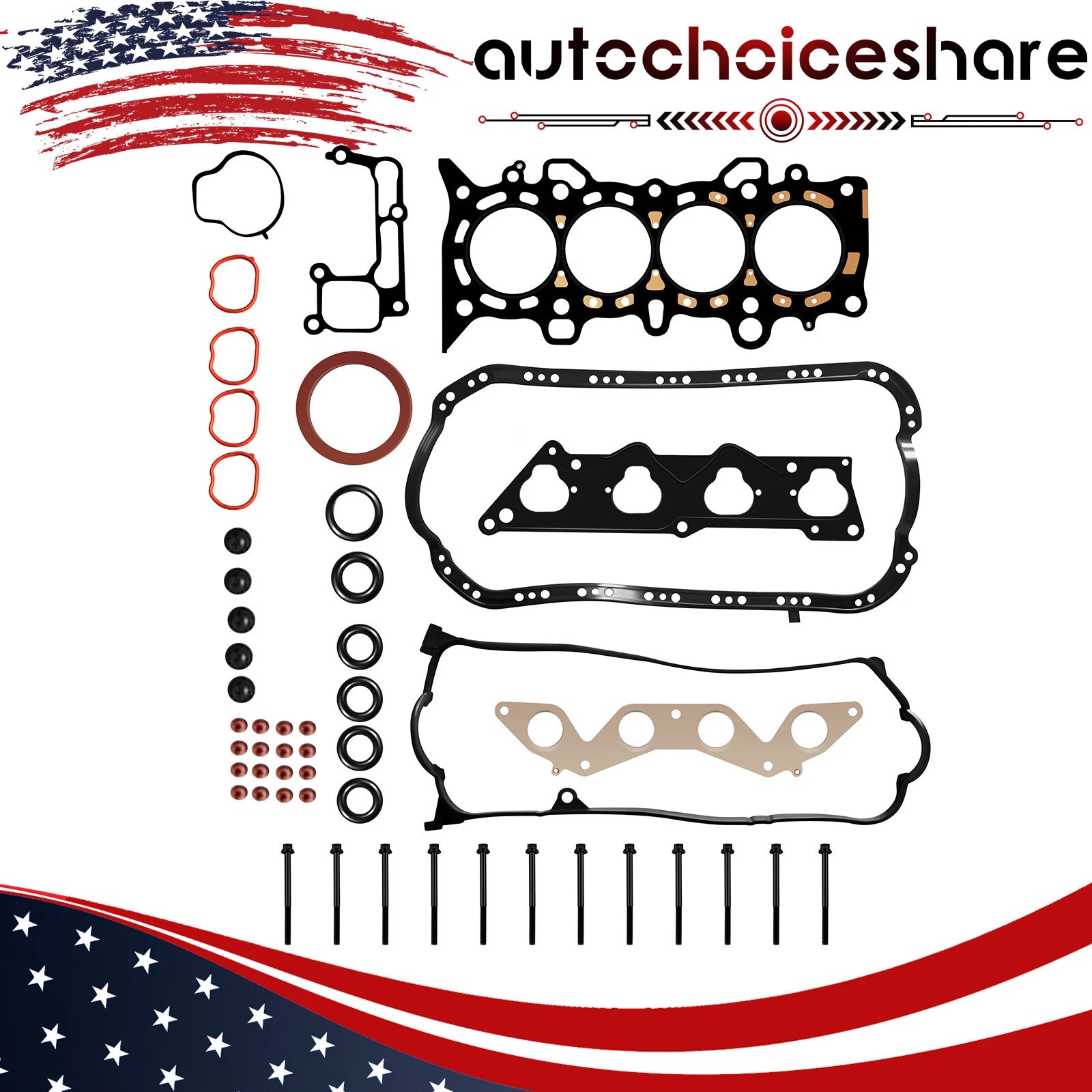 Head Gasket Set with Head Bolts for Honda Civic (2001–2005)