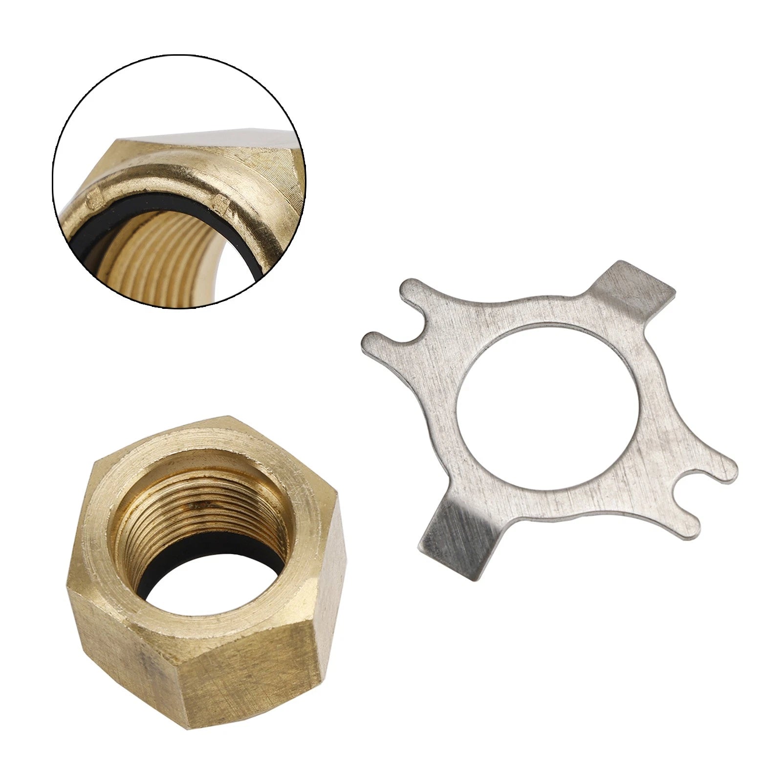 Propeller Nut with Locking Plate for Mercury Mercruiser (11-8M0056234)