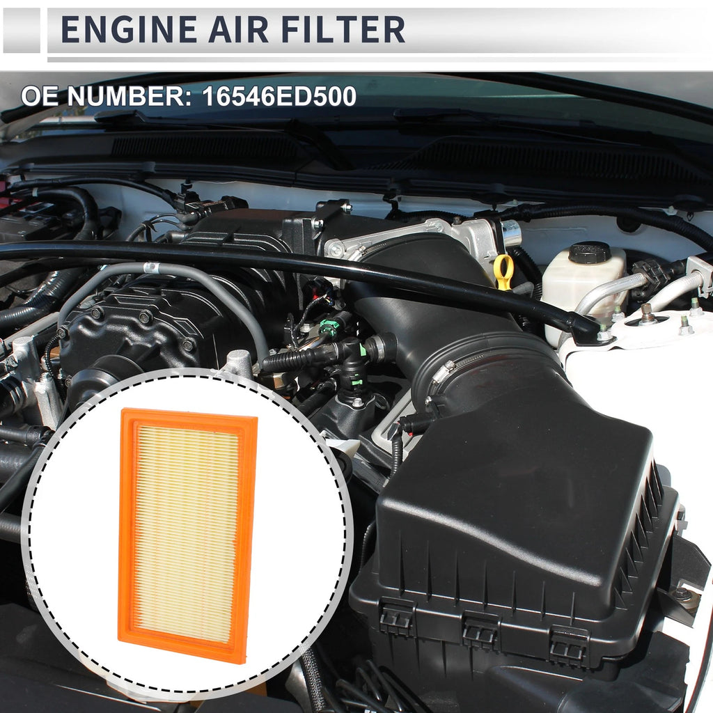 Car Engine Air Filter No. 16546ED500 for Nissan Cube L4 1.8L (2009–2014)