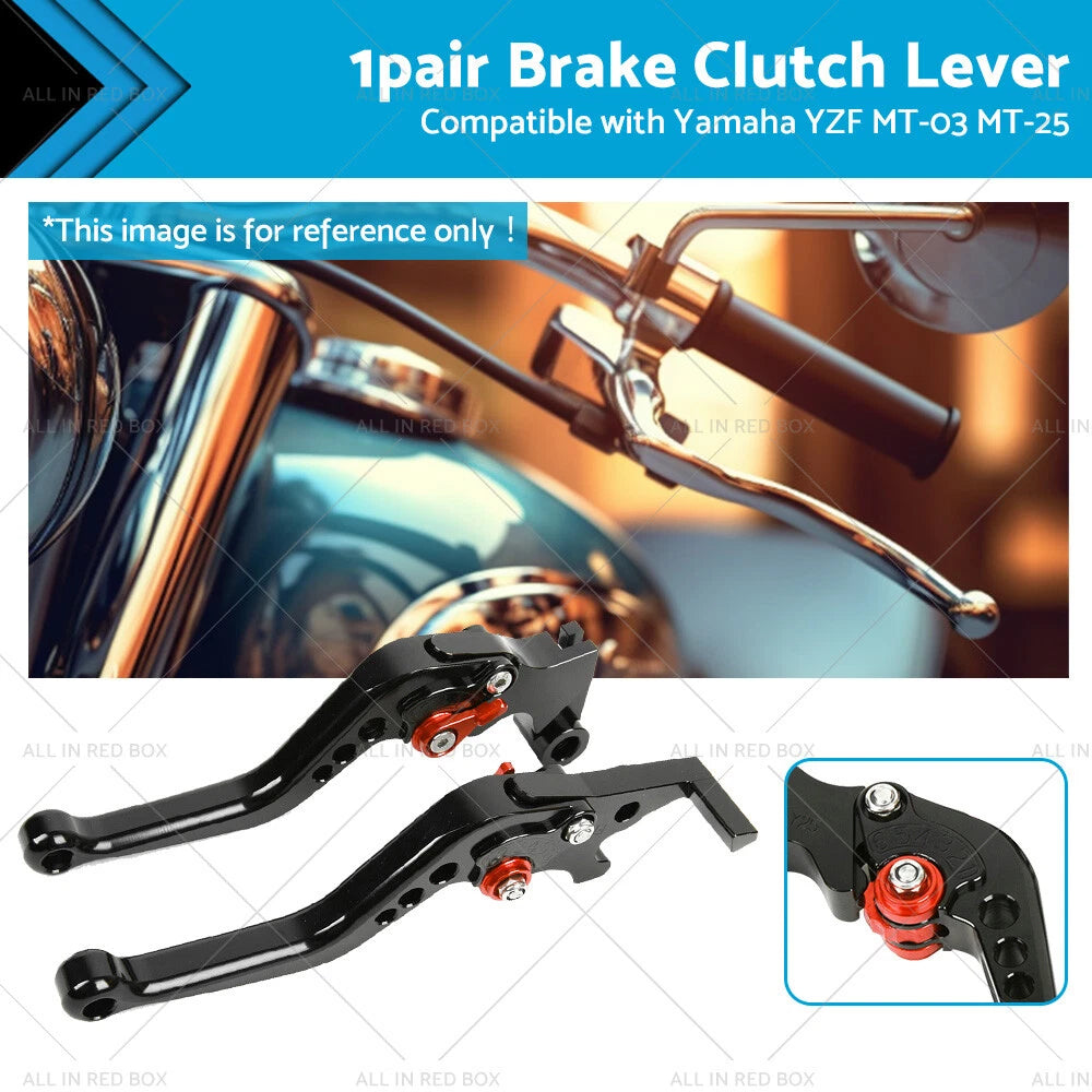 CNC Short Clutch Brake Levers for Yamaha YZF R3 R25 MT03 MT25 (2014–2021)