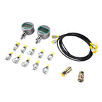 2X Hydraulic Pressure Gauge Kit for Excavator (Compatible Models)