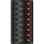 8 Switch Panel LED with Circuit Breakers for Boat Caravan Marine (IP65)