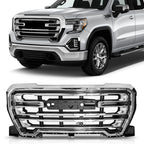 Chrome Front Upper Grille for GMC Sierra 1500 (2019–2021)