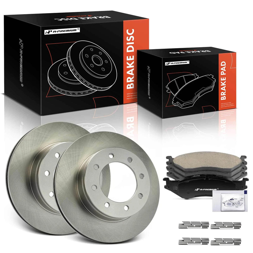 Front Disc Brake Rotors & Ceramic Pads for Ford F-450 Super Duty (1999–2004)