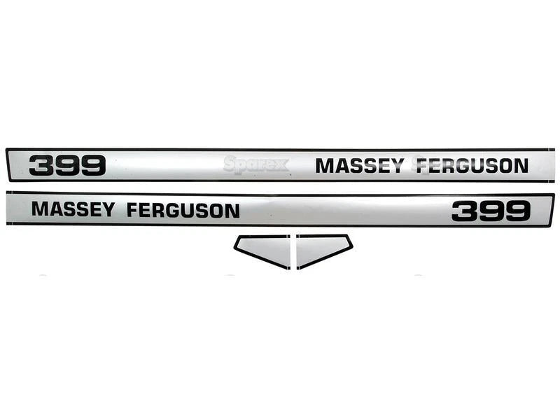 Bonnet Decal Set for Massey Ferguson 399 (1990–1999)