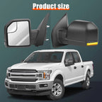 Power Heated Turn Signal Tow Side Mirrors Pair for Ford F-150 (2015–2020)
