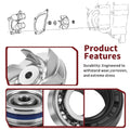 Water Pump Impeller & Seal Gasket Kit for Polaris Scrambler 500 (1997–2012)