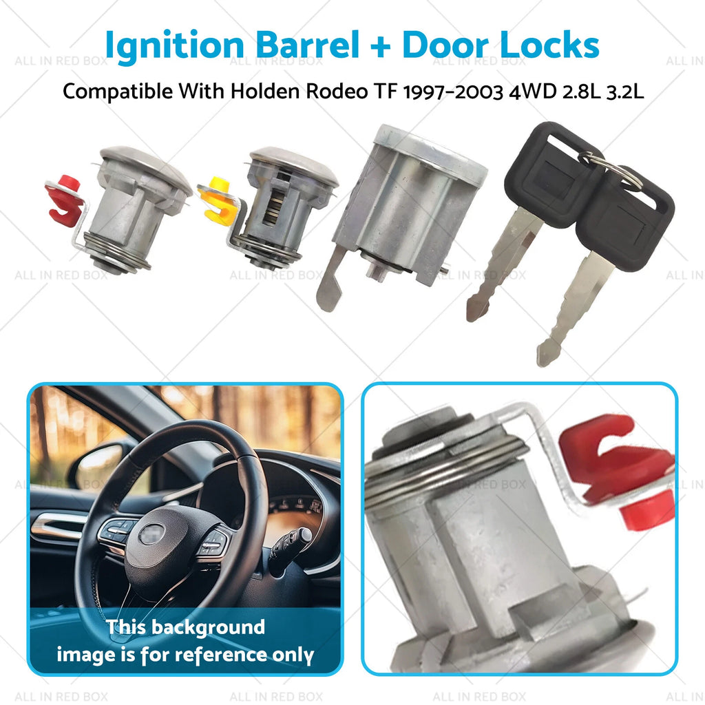 Ignition Barrel + Door Locks for Holden Rodeo TF (1997–2003) 4WD 2.8 3.2L