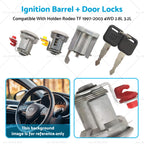 Ignition Barrel + Door Locks for Holden Rodeo TF (1997–2003) 4WD 2.8 3.2L