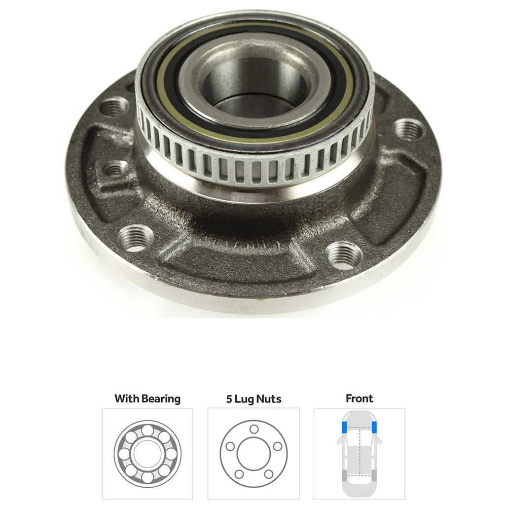 Front Wheel Hubs for BMW 3 Series 325 320 330 (Right/Left)