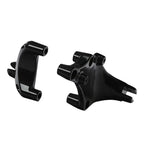 Black Passenger Footpeg Mounts for Harley Sportster 883 1200 (2014-2022)