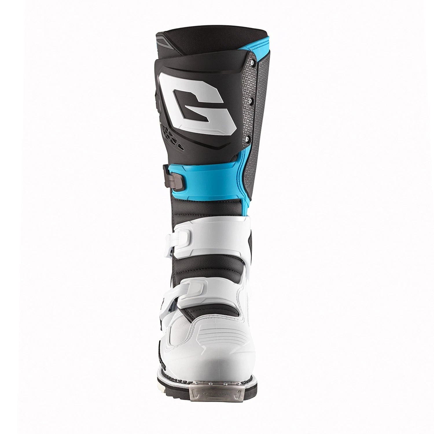 Gaerne SG 22 Offroad Boots for Men US 11 (White/Black/Light Blue)