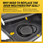 Rubber Trunk Lid Weatherstrip Seal for Toyota Corolla (2003–2008)