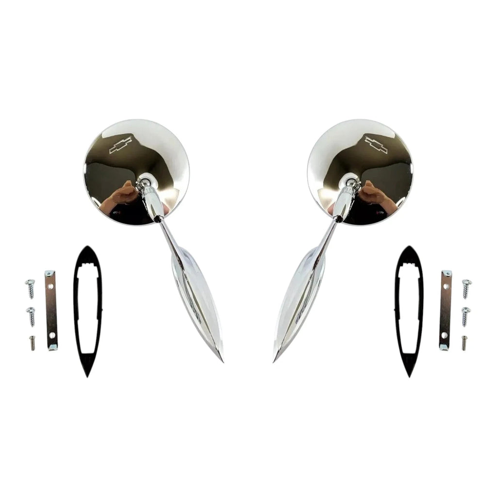 Door Side Mirror Pair with Hardware for Chevrolet El Camino (1964–1965)