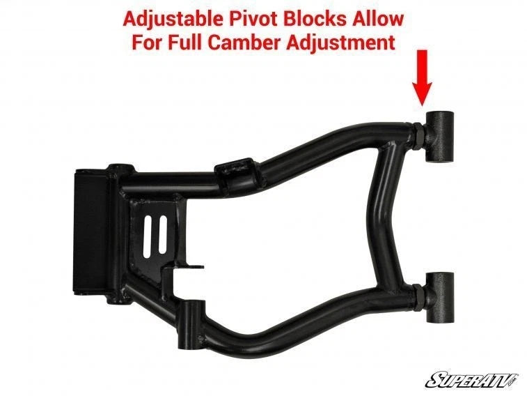 SuperATV Rear High Clearance A-Arms for Polaris RZR 800 S / RZR 800 4 (2008–2014)