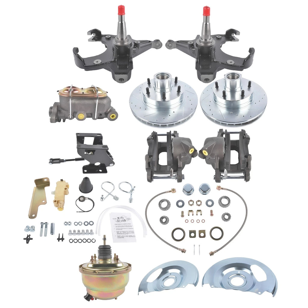Front Power Disc Brake Conversion for Chevy C10 GMC 2WD Truck (Year Range)