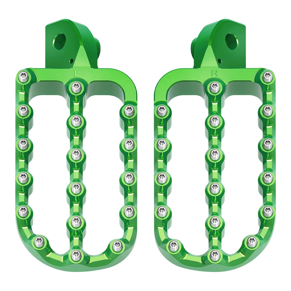 Set of 2 Aluminum Foot Pegs for Kawasaki KLR650 (1987–2024)