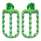 Set of 2 Aluminum Foot Pegs for Kawasaki KLR650 (1987–2024)