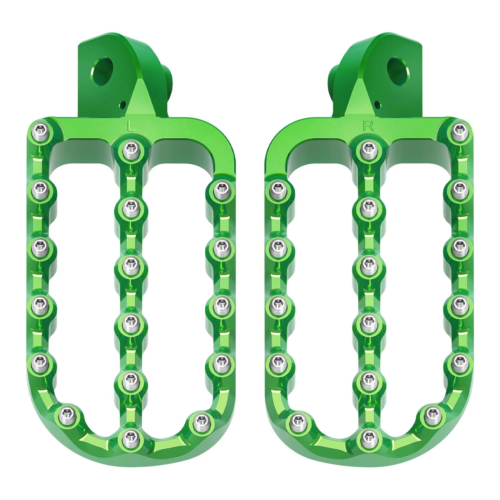Set of 2 Aluminum Foot Pegs for Kawasaki KLR650 (1987–2024)