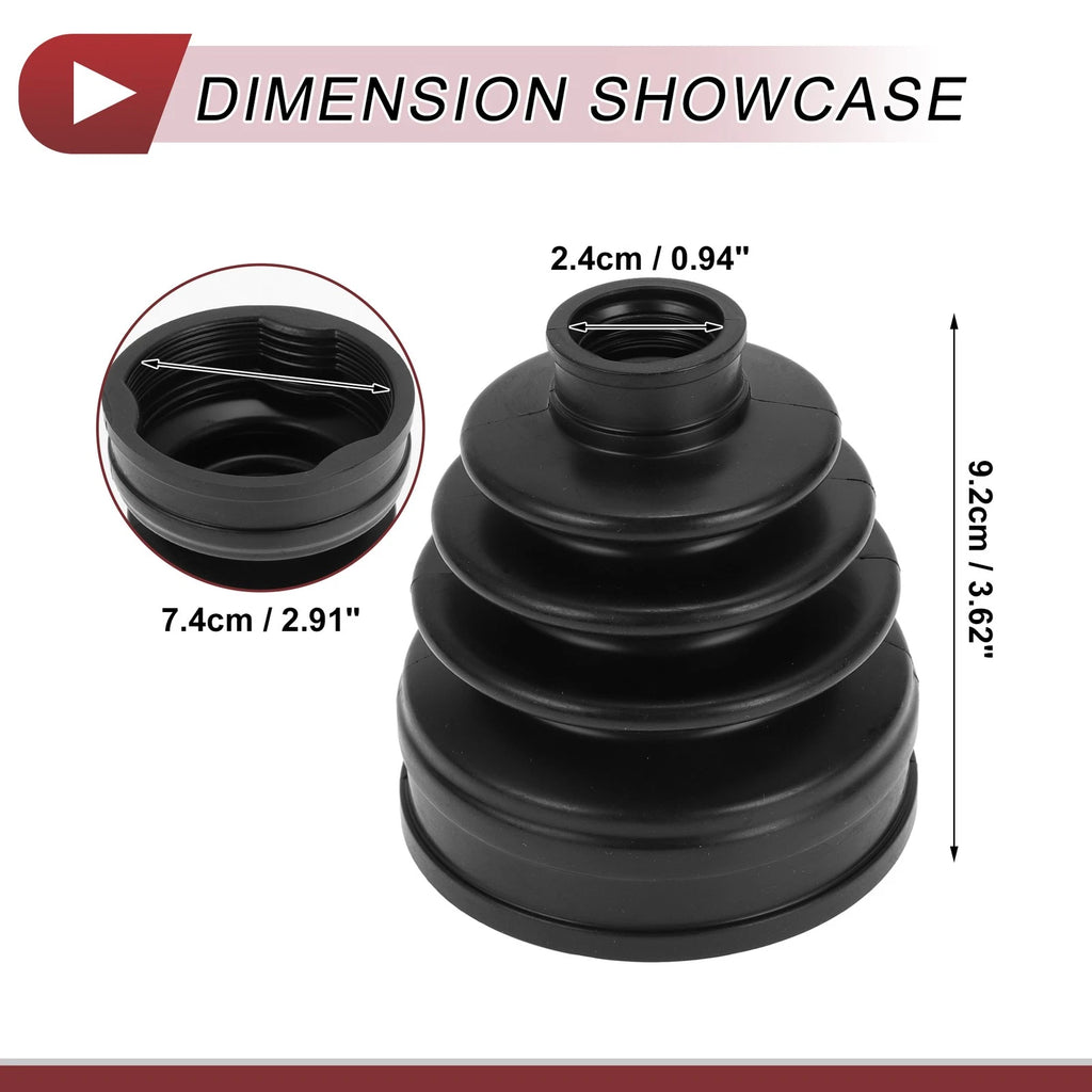 Inner CV Joint Boot Kit with Clamps for BMW X3 (2018–2024) 31608680223
