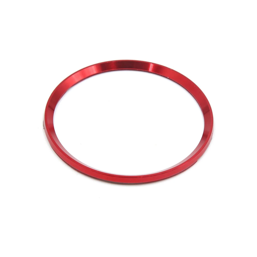 Set of 4 Red Aluminum Alloy Wheel Centre Hub Rings for Audi 