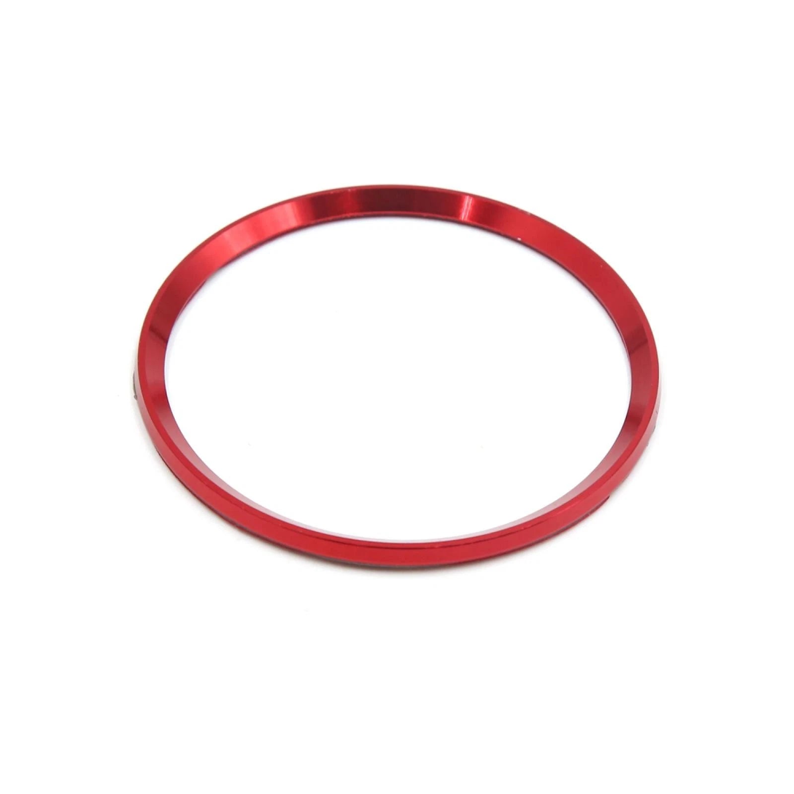 Set of 4 Red Aluminum Alloy Wheel Centre Hub Rings for Audi 