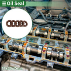 Set of 5 Oil Seals FKM Rubber 17x30x7mm for High Pressure