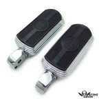 Chrome Skull Rubber Footpeg for Suzuki Intruder 1400/Boulevard S83 (1995–2008)