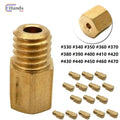 15X Hex Type Main Jets for Mikuni VM/TM/TMX Carburetor (330-470)