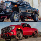 LED Smoked Front Rear Side Marker Lights for GMC Sierra 2500 3500HD (2020–2022)