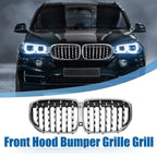 Front Hood Bumper Grille Grill for BMW X5 Silver Tone