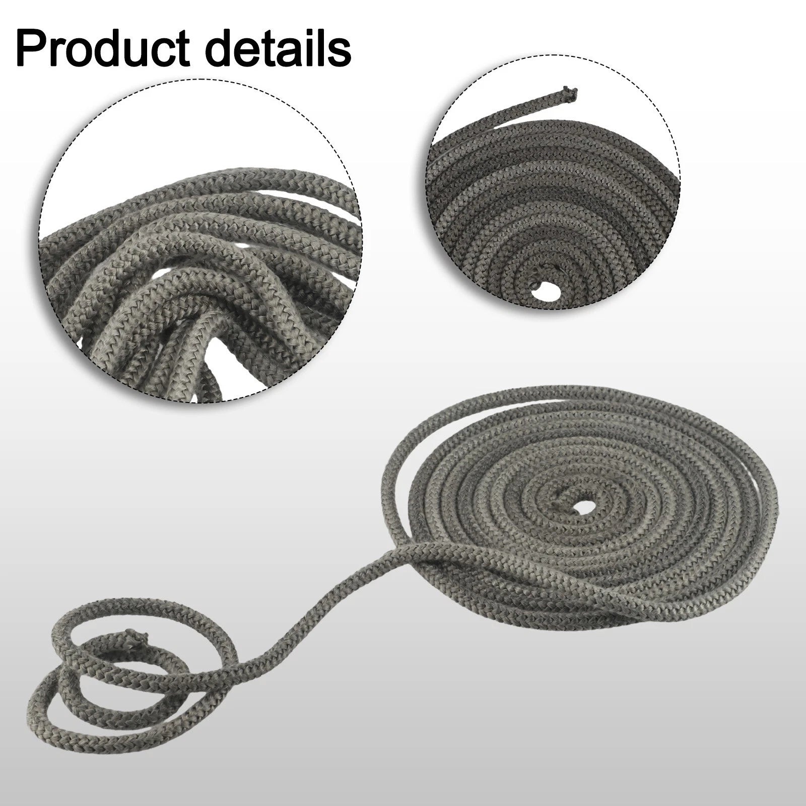 Fireproof Gasket Cord Set of 3 (8mm, 16mm, 18mm) for Fireplace