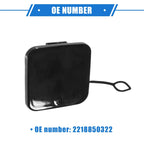 Front Bumper Tow Hook Cover for Mercedes-Benz S Class (2010-2013) Black