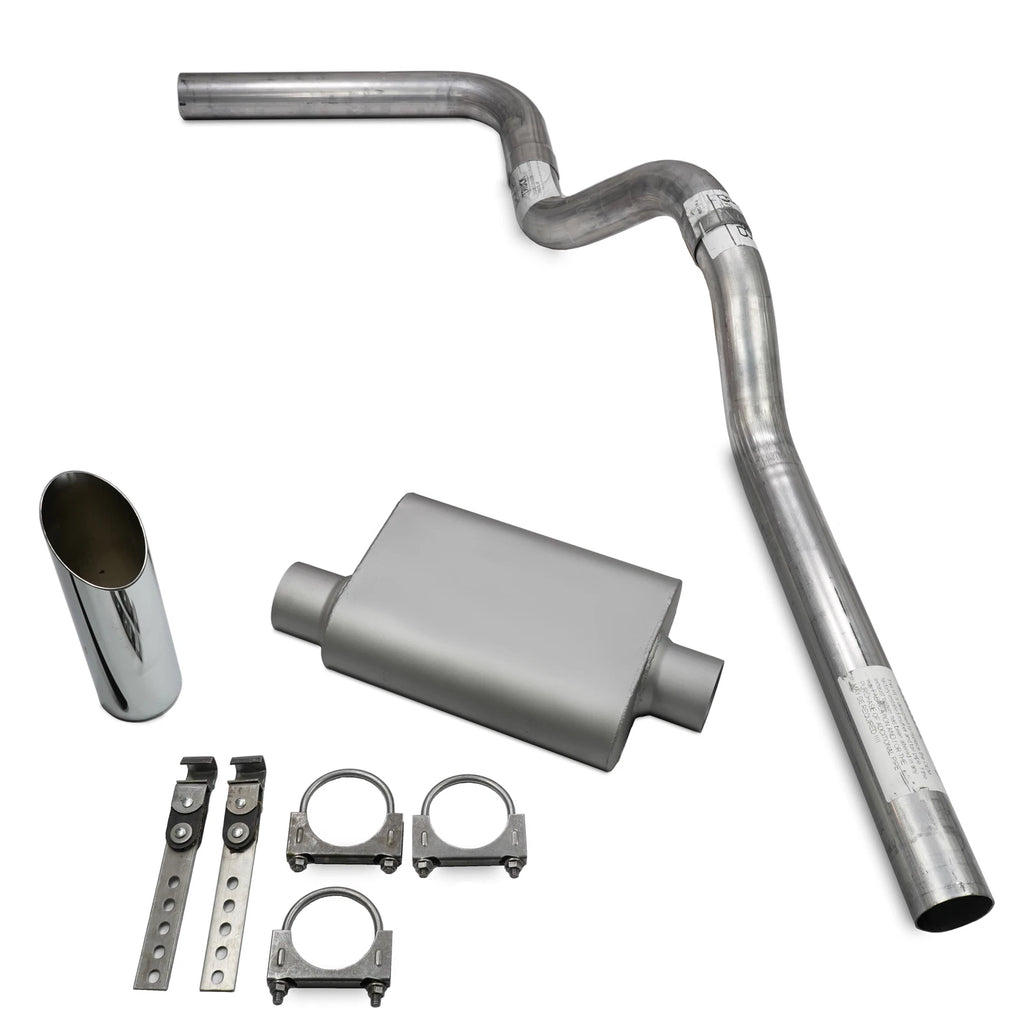 3" Exhaust Kit for Ford F-150 (1987–1997) - 2 Chamber, Slash Tip
