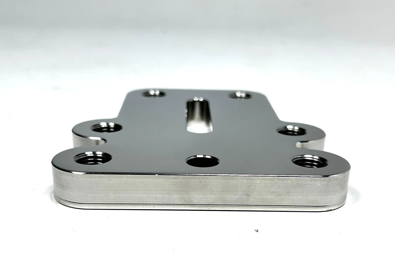 Mavimare Mirror Finish Connection Plate for Triple Outboard Motor (4.5")