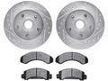 Front Brake Pad and Rotor Kit for Mazda B2300 RWD (1994) VV882VC