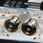 Set of 2 Front Rear Axle Nut Covers for Harley Electra Glide Ultra Classic (2000–2023)