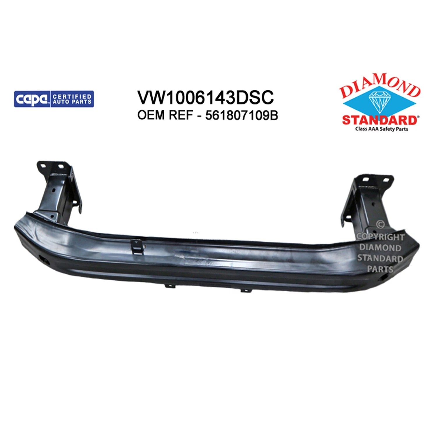 Replacement Steel Front Bumper Impact Bar For Volkswagen Passat (2016–2019)