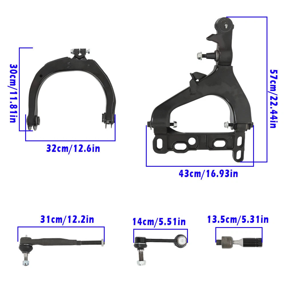 12pc Front Suspension Kit for Chevrolet Trailblazer GMC Envoy