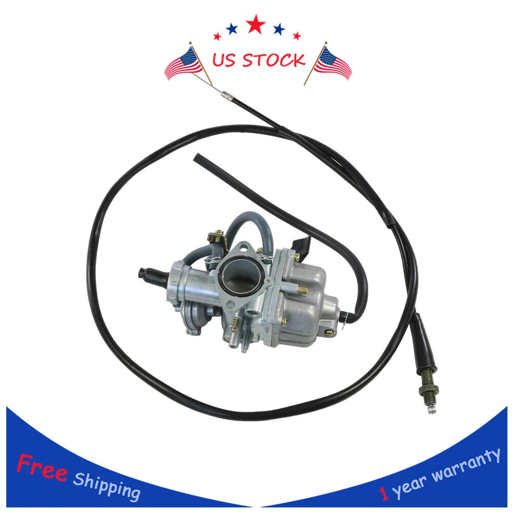 Carburetor for Honda Recon 250 TRX250 (2002–2009) with Throttle Cable