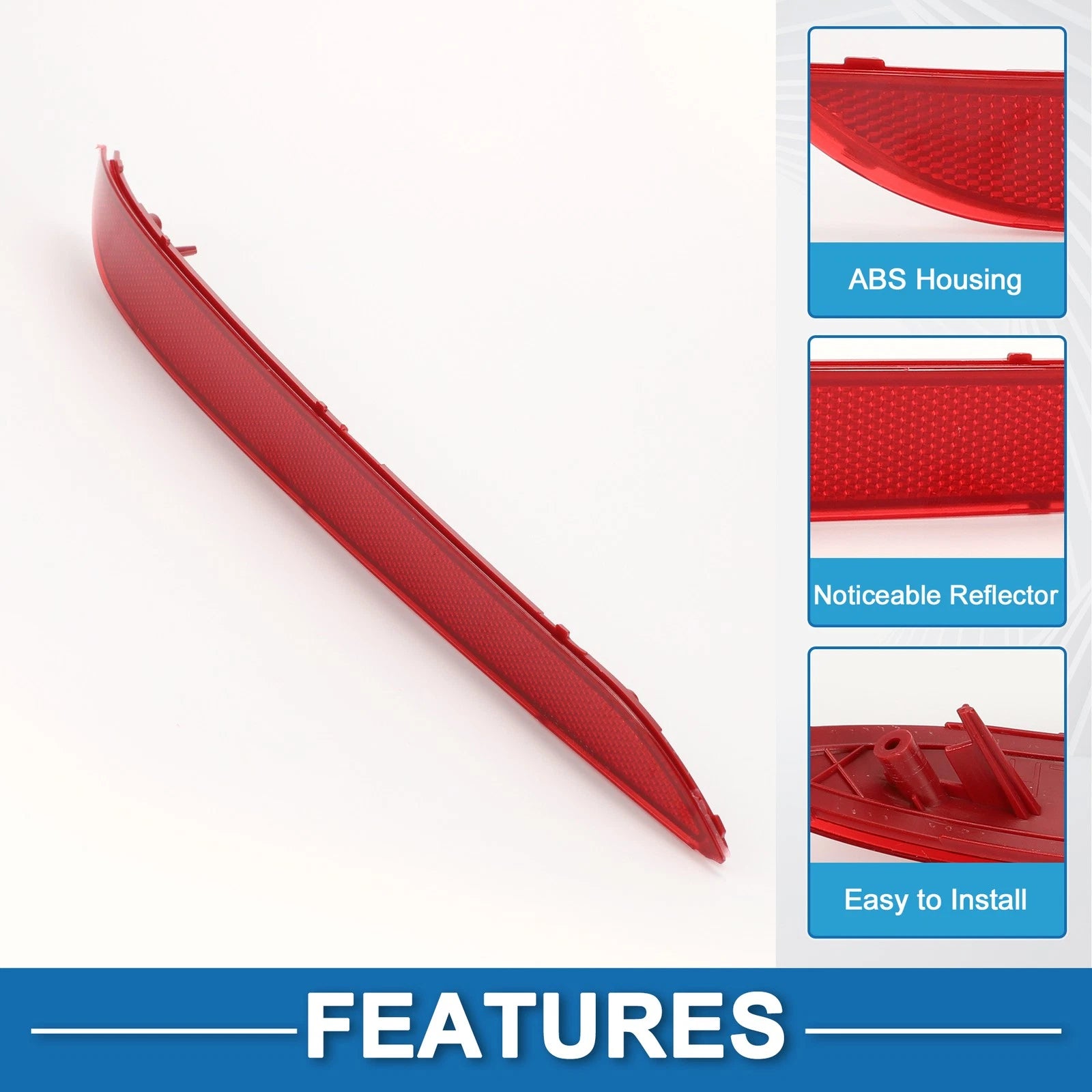 Rear Left Bumper Reflector No. 92405C1000 for Hyundai Sonata (2015–2017) Red
