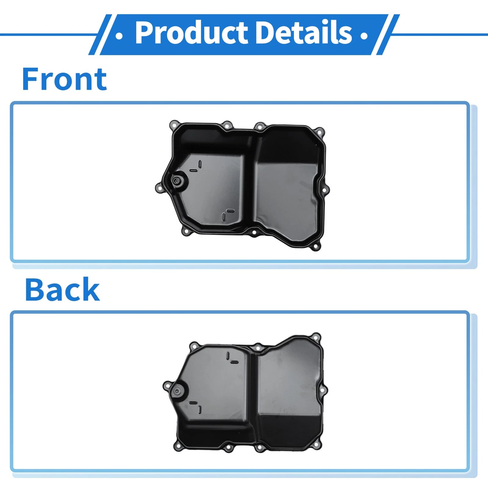 1 Pc Engine Oil Pan No. 265841/09M321361A for Audi Q3 (2015–2018) Steel Black