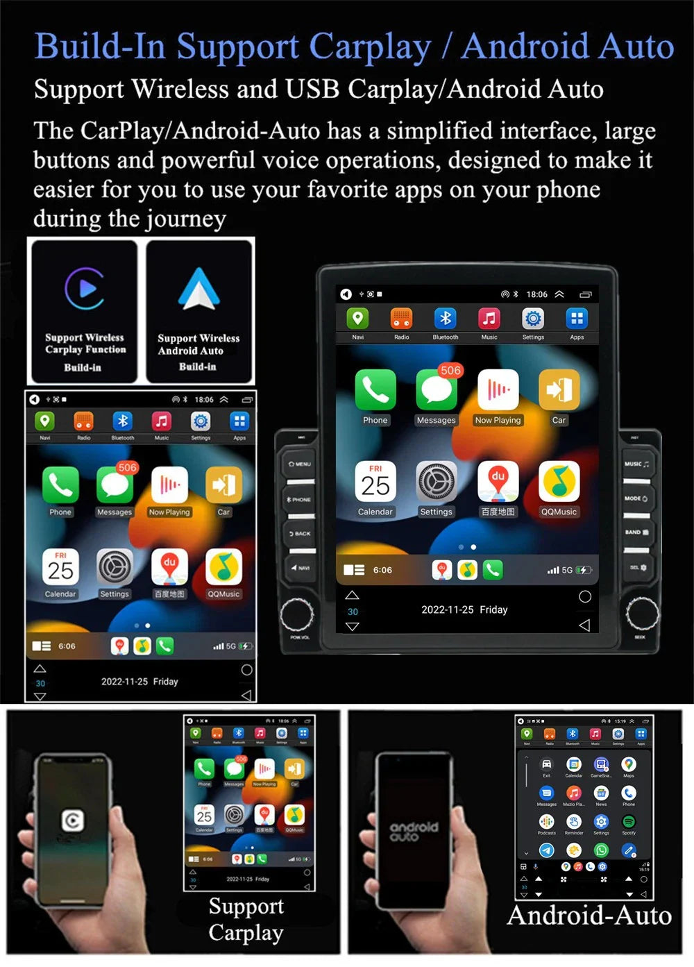 9.7'' Carplay Stereo Radio for Mercedes-Benz Sprinter (2006-2017)