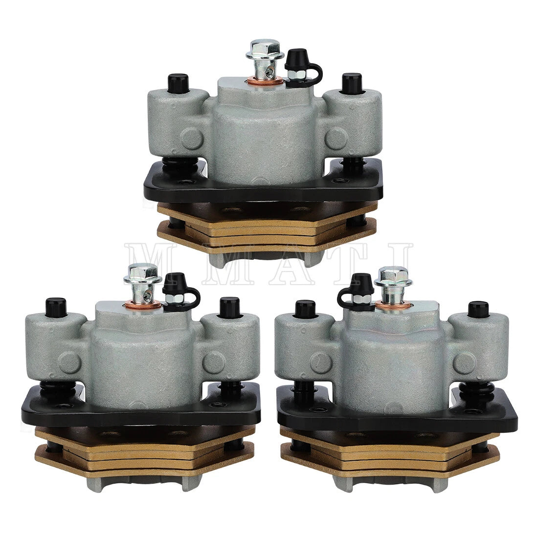 Front & Rear Brake Calipers w/Pads for Arctic Cat 400 500 650 700 (2000–2023)