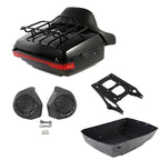 Trunk Pad Rack Mount Light Speaker for Harley Touring Models (2014–2023)
