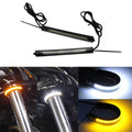 Switchback White/Amber LED DRL Turn Signal Lights Strips
