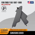 Sunvisors Cover Skin for Ford F150 (1997–1999) Gray PVC Leather